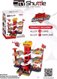 večnivojsko gasilsko parkirišče z dvigalom in dodatki