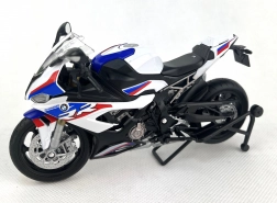 BMW S1000RR motocikel v merilu 1:12 bel