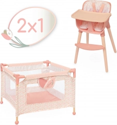 DeCuevas pohištveni set za punčke 2 v 1 Tulipe