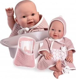 Realistična dojenčica z mežikanjem in lulanjem s celovinilnim telesom