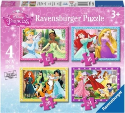 Ravensburger sestavljanka Disney Princeske 4v1
