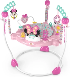 Otroški skakalnik in aktivnostni center 2v1 MINNIE MOUSE Forever Besties, 6m+, do 11 kg