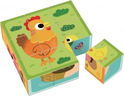 Lesene kocke kmetija 2Kids Toys