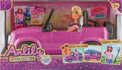 Punčka z avtom 30 cm