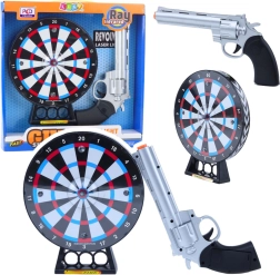 Laserski revolver s tarčo za otroke