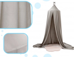 Viseči baldahin nad posteljico – Siva