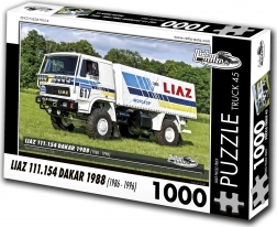 Retro vozila puzzle tovornjak Liaz Dakar
