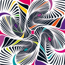 Kvadratne sestavljanke Curiosi Q Shake – vzorec II, 72 koščkov