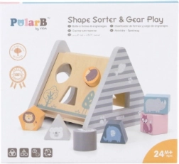 Leseni sortirnik oblik POLARB s kockami – piramida