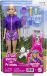 Barbie punčka na izletu s kužkom Malibu