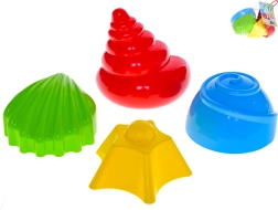 Set kalupov za pesek – školjke 7–9 cm, 4 kosi