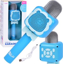 Brezžični otroški karaoke mikrofon z Bluetoothom in snemanjem – Roza