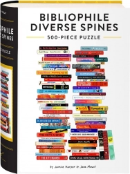 Chronicle Books sestavljanka Bibliophile: Diverse Spines 500 kosov