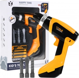 Otroški električni vrtalnik z realističnimi zvoki in vrtečim se svedrom za otroke 3+