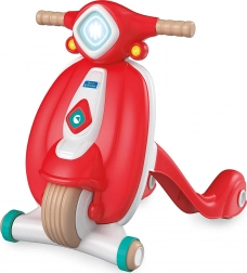 Hodulja in poganjalec CLEMENTONI Baby Scooter Vespa – rdeč