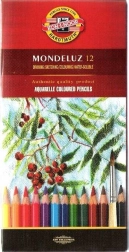 Akvarelne barvice KOH-I-NOOR MONDELUZ, set 12 kosov