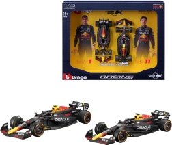 bburago 1:43 formula 1 dvojni paket red bull racing rb20 (2024) verstappen in perez