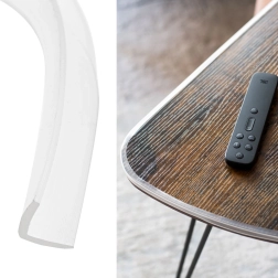 Prozoren silikonski zaščitni trak za robove pohištva 1 m