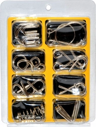 Set kovinskih miselnih ugank, 8 kosov