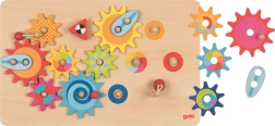 Goki wooden game with gears, 16 pieces