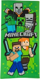 Otroška brisača za plažo Minecraft Swordfight 70 × 140 cm