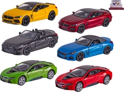 Kovinski model avtomobila Kinsmart BMW 1:38 s povratnim pogonom in odpirajočimi se vrati