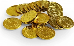 Plastični zlatniki za igro, 24 kos