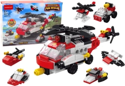 Gradbeni komplet helikopter 6v1 – kreativni DIY set, 117 kosov