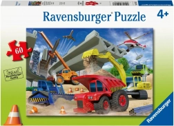 Ravensburger sestavljanka Gradbeni stroji 60 kosov