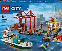 LEGO City morsko pristanišče s tovorno ladjo 60422