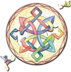 Curiosi okrogle puzzle Picoli Vozel 33 koščkov