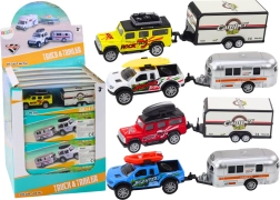 Terensko avtomobilček s prikolico karavanom