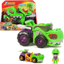 T-Racers T‑Rex Mega Wheels set s izstreljevalnikom in voznikom