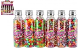 Plastične perlice s vrvico v škatlici – mešanica barv