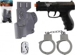 Vojaki komplet plastičnih pištol na vztrajnik z dodatki