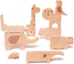 Lesene sestavljanke Safari od Petit Collage