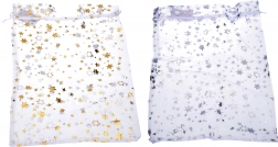 Vrečka iz organze Zvezde 25x35 cm za božič