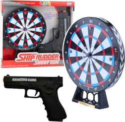 Laserska pištola s tarčo za otroke – strelska igra z lučmi in zvoki