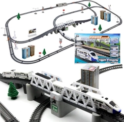 Električni osebni vlak z dolgimi tirnicami