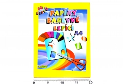 Barviti lepilni papirji A4, 10 listov