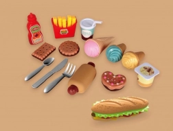 Pestrobarvni prigrizki set PLEJO za otroke