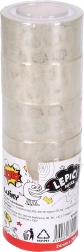 Prozoren lepilni trak 24 mm x 20 m, pakiranje 6 kos