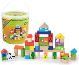 Lesene kocke Kmetija 50 kos