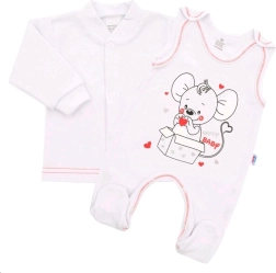 Dojenčki komplet New Baby Mouse bel 80 (9–12 mesecev)