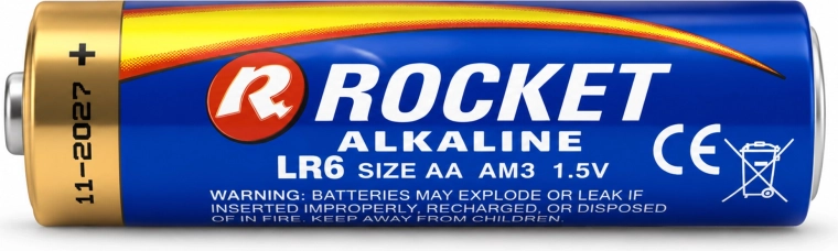 Alkaline technology and 1.5 V voltage