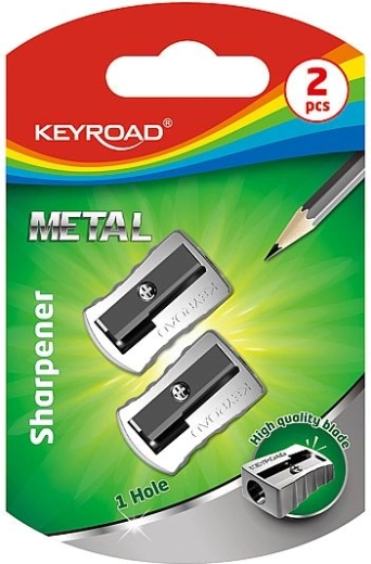 Šilček KEYROAD kovinski, 2 kos, srebrn