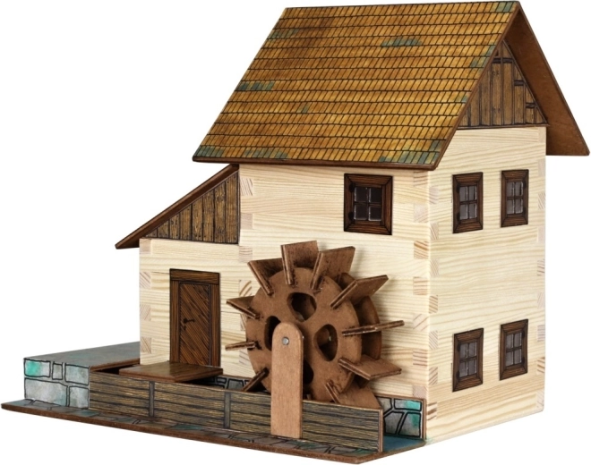 Walachia Wooden Glue-Together Model Kit Water Mill