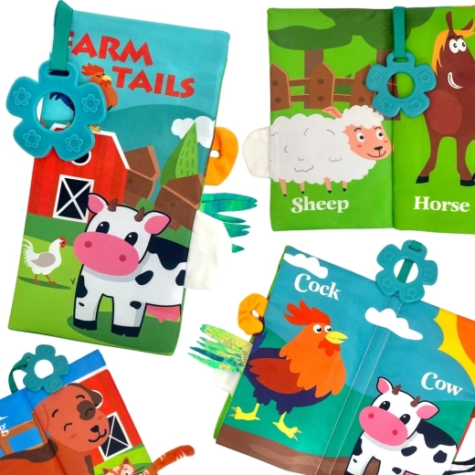 Tekstilna knjižica z repki WOOPIE baby