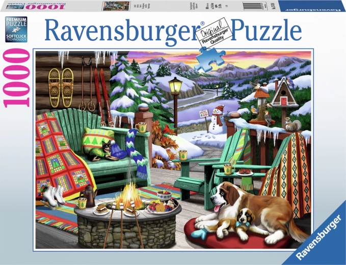 Ravensburger sestavljanka Cel dan v gorah 1000 kosov