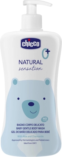 Chicco Natural Sensation gel za prhanje z alojo in kamilico 500 ml